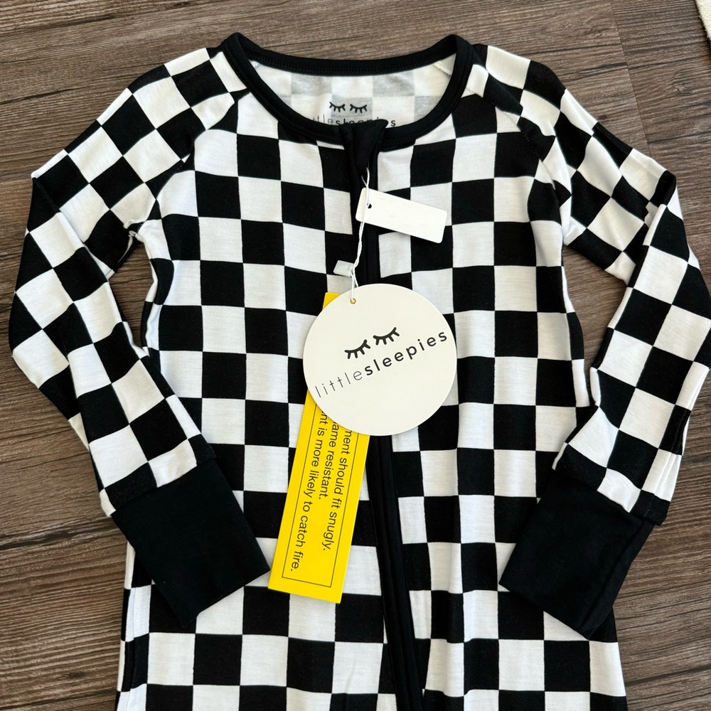 NWT Little Sleepies “Cool Checks” Zippy - 18/24m